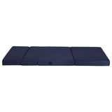 Giselle Foldable Mattress Folding Foam Mattresses Portable Floor Mat Blue Double