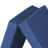 NNEDSZ Bedding Foldable Mattress Folding Foam Single Blue