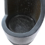 NNEDSZ Solar Fountain Water Feature Bird Bath Outdoor Garden Cascade 48CM Grey