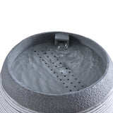 NNEDSZ Solar Fountain Water Feature Bird Bath Outdoor Garden Cascade 48CM Grey