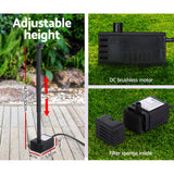NNEDSZ Solar Pond Pump Submersible Water Fountain Kit 4.4FT