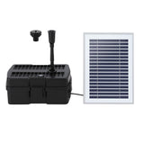 NNEDSZ Solar Submersible Water Pond Fountain Pump with Filter Box 4.6FT 470L/H