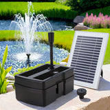 NNEDSZ Solar Submersible Water Pond Fountain Pump with Filter Box 4.6FT 470L/H