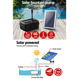 NNEDSZ Solar Pond Pump with Filter Box 4.6FT