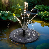 NNEDSZ Floating Solar Pond Water Fountain Pump Submersible Fountains 250L/H