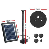 NNEDSZ Solar Pond Pump Water Fountain Submersible Floating Bird Bath 190L/H