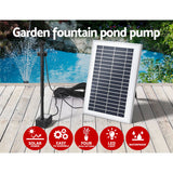 NNEDSZ Solar Pond Pump Submersible Water Fountain with Battery LED Lights 4.4FT