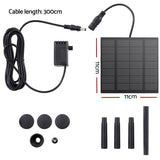 NNEDSZ Solar Pond Pump Submersible Water Fountain Kit 2.6FT
