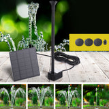 NNEDSZ Solar Pond Pump Submersible Water Fountain Kit 2.6FT