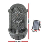 NNEDSZ Solar Fountain Water Feature Wall Mount Garden Fountains 80CM Grey