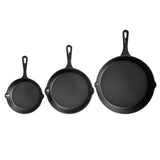 NNEDSZ 5-star chef Non Stick Frying Pan Cast Iron 3PCS