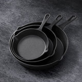 NNEDSZ 5-star chef Non Stick Frying Pan Cast Iron 3PCS