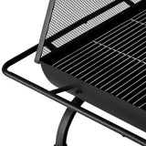 NNEDSZ Fire Pit BBQ Grill Outdoor Fireplace Steel