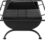 NNEDSZ Fire Pit BBQ Grill Outdoor Fireplace Steel