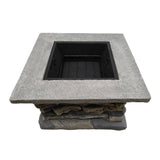 NNEDSZ Stone Base Outdoor Patio Heater Fire Pit Table