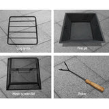 NNEDSZ Stone Base Outdoor Patio Heater Fire Pit Table