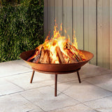 NNEDSZ Grillz 56cm Fire Pit Iron Rustic Bowl Outdoor