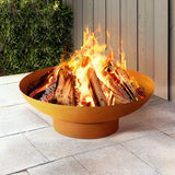 NNEDSZ Grillz Fire Pit Iron Bowl 80cm Outdoor Patio Fireplace