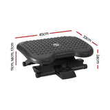 NNEDSZ Artiss Foot Rest Stool Office Under Desk Angle Adjustable Footrest Massage Black