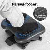 NNEDSZ Artiss Foot Rest Stool Office Under Desk Angle Adjustable Footrest Massage Black