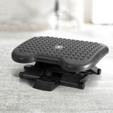 NNEDSZ Artiss Foot Rest Stool Office Under Desk Angle Adjustable Footrest Massage Black