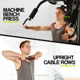 NNEMB Multi Station Home Gym with 98lbs Plates- M8200