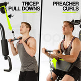 NNEMB Multi Station Home Gym with 98lbs Plates- M8200