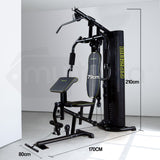 NNEMB Multi Station Home Gym with 98lbs Plates- M8200
