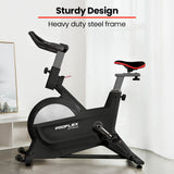 NNEMB Magnetic Resistance Spin Exercise Bike, for Home Gym Studio Cardio Fitness, Black