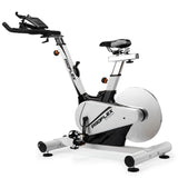 NNEMB Heavy Duty Stationary Exercise Spin Bike, 13kg Flywheel, Pulse Sensors, LCD Display for Gym Home Fitness