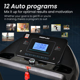 NNEMB TRX4 Electric Treadmill, Medium Size, Foldable, Suspension, Bluetooth, USB/MP3, Pulse Sensors, Fitness Tracker