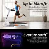 NNEMB TRX6 3.5CHP Electric Treadmill, Medium Size, 10-inch Touchscreen display, Foldable, Suspension, Auto Incline, Bluetooth, Pulse Sensors