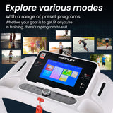 NNEMB TRX6 3.5CHP Electric Treadmill, Medium Size, 10-inch Touchscreen display, Foldable, Suspension, Auto Incline, Bluetooth, Pulse Sensors