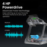 NNEMB TRX9s Electric Treadmill, Large Size, 450mm Belt, 10-inch display, Foldable, Suspension, Auto Incline, WiFi, Bluetooth, Pulse Sensors