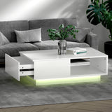 NNEDSZ Coffee Table Led Lights White