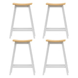 NNEDSZ Artiss 4x Bar Stools Wooden Chairs Oak