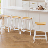 NNEDSZ Artiss 4x Bar Stools Wooden Chairs Oak