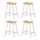 NNEDSZ Artiss 4x Bar Stools Wooden Chairs Oak
