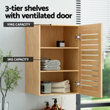 NNEDSZ Artiss Bathroom Storage Cabinet 70cm Medicine 2 Tier Shelf Wall Mounted JILL