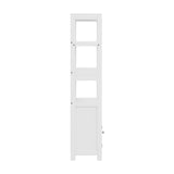 NNEDSZ Artiss Bathroom Floor Storage Cabinet with 2 Drawers 3 Open Shelves 2 Doors White