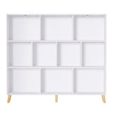 NNEDSZ Artiss Bookshelf 3 Tiers 10 Cubes - CORA White
