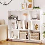 NNEDSZ Artiss Bookshelf 3 Tiers 10 Cubes - CORA White