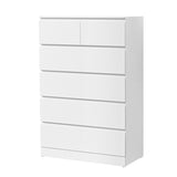NNEDSZ Artiss 6 Chest of Drawers - PEPE White