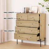 NNEDSZ Artiss 5 Chest of Drawers - ARNO Pine