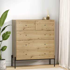 NNEDSZ Artiss 5 Chest of Drawers - ARNO Pine