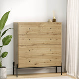 NNEDSZ Artiss 5 Chest of Drawers - ARNO Pine