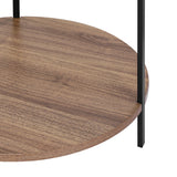 NNEDSZ Coffee Table Side Table Round White Cedric