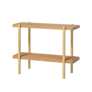 NNEDSZ Artiss Console Table 92CM 2-tier Pine Sera