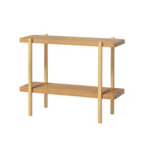 NNEDSZ Artiss Console Table 92CM 2-tier Pine Sera