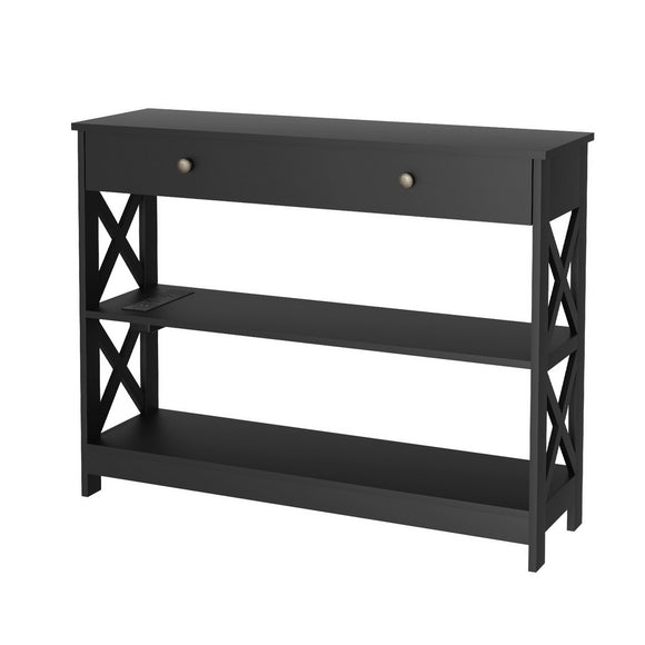 NNEDSZ Console Table 3-tier USB Outlets